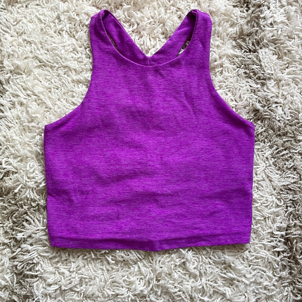 Beyond Yoga Focus Cropped Tank Vivid Plum